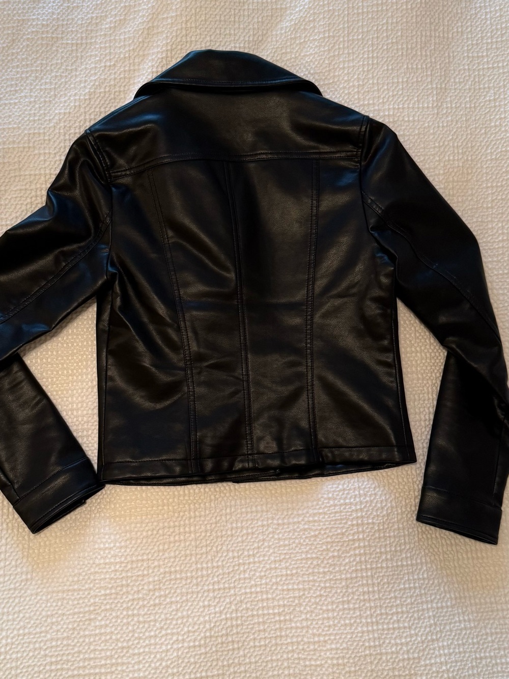 Express | Black Faux Leather Moto Jacket | Size = XS - Picture 6 of 6